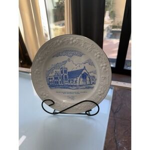 Palm Heights Methodist Church San Antonio Texas Commemorative Plate 22K Gold‎